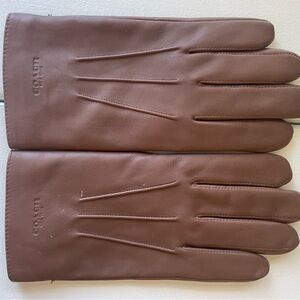 New Coach Napa Saddle Brown Leather Men's Gloves